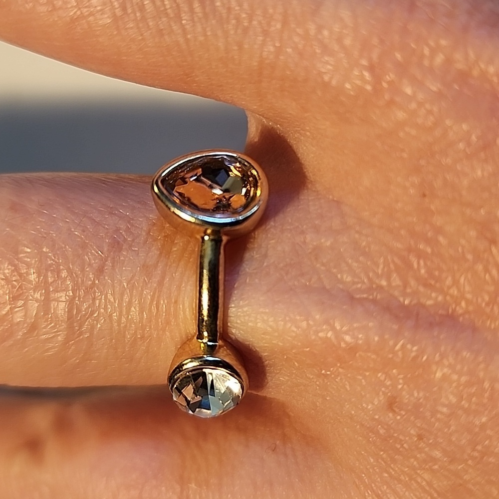 9k rose gold morganite ring